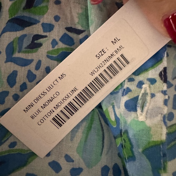 Poupette St Barth Lili Blue Monaco mini dress - Picture 5 of 6